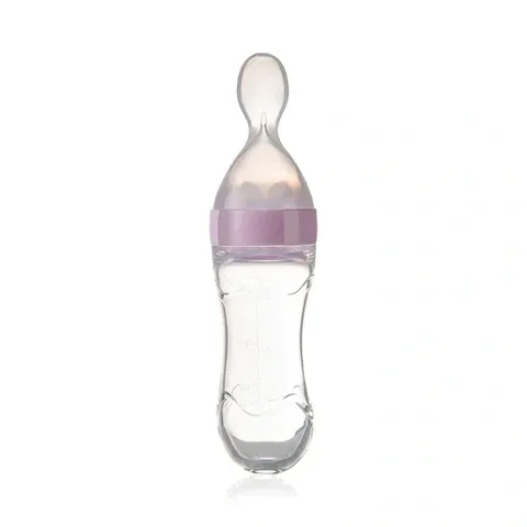 Babyjem Quetschlöffel Pink - Einhandfütterung, BPA-frei