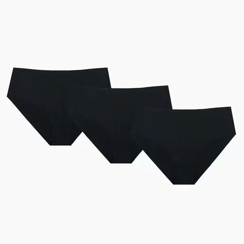 NBB Laser Cut Schwarze Panties 3er-Pack