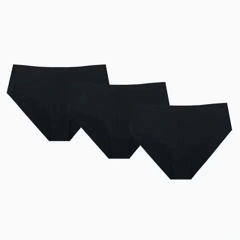 NBB Damen Laser-Cut Schwarze Slips 3er-Pack