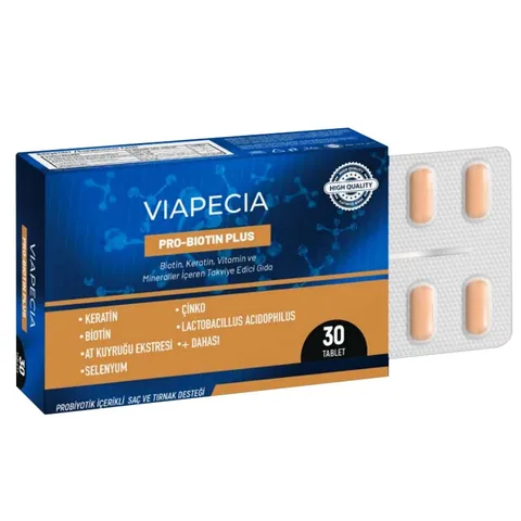 Viapecia Pro-Biotin Plus Dietary Supplement 30 Tablet