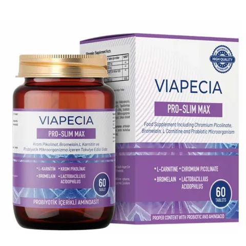 Viapecia مكمل غذائي فيابيسيا برو-سليم ماكس 60 قرصًا