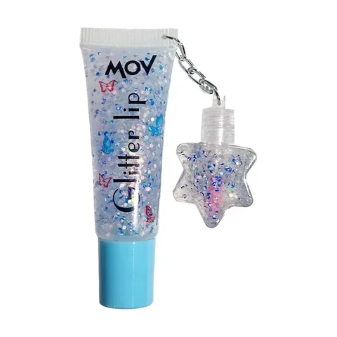 MOV Glitzer Lippenbalsam - Blaue Glitzerfeuchtigkeit