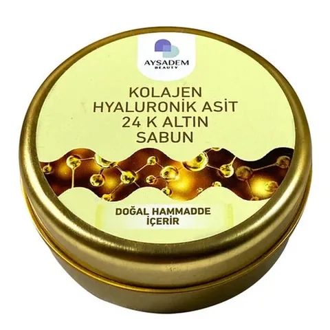 Aysadem 24K Gold Kollagen & Hyaluronsäure Seife 100g