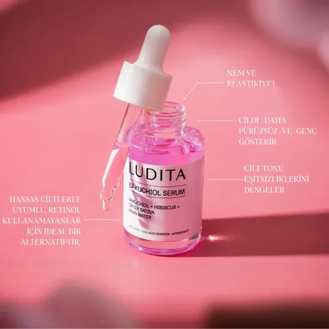 Ludita Anti-aging Bakuchiol + Hibiscus Serum 30 ml