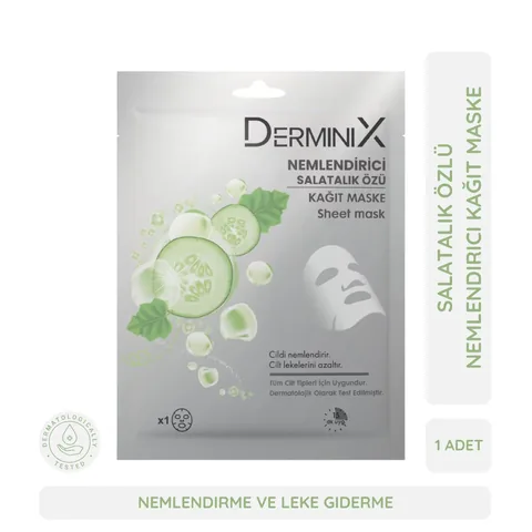 Маска для лица Derminix с огурцом увлажняющая 1 шт.