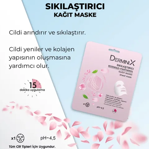 Маска для лица Derminix укрепляющая с фенхелем и D-пантенолом 1 шт.