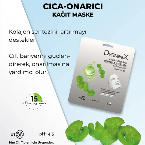 Derminix Cica Hydrating Paper Mask - Anti-Aging &amp; Repairing