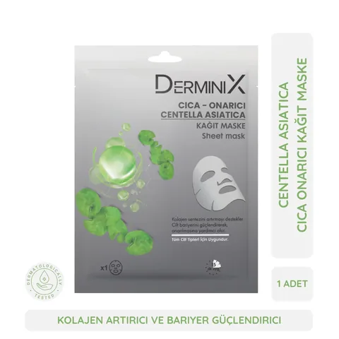 Маска для лица Derminix Cica увлажняющая - антивозрастная и восстанавливающая