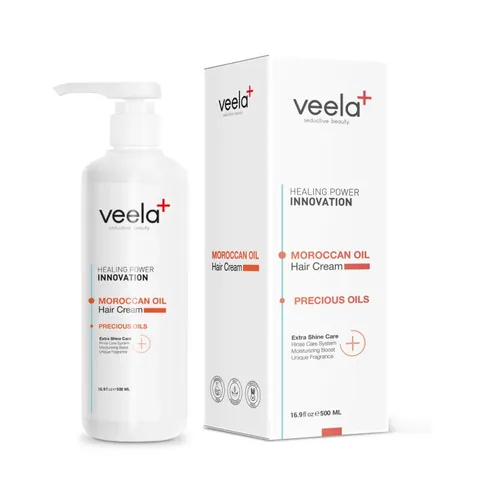 Veela Moisturizing Care Cream With Valuable Oils For Dry Hair 500 ml