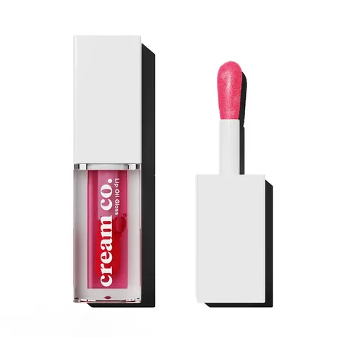 Cream Co. Himbeer Lippenöl Gloss - Feuchtigkeitsspendender Glanz 5 ml