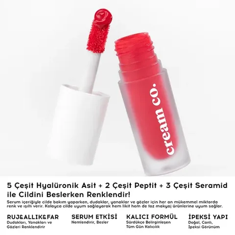 كريم كو تينت متلألئ 5 مل 501 أحمر داكن Cream Co