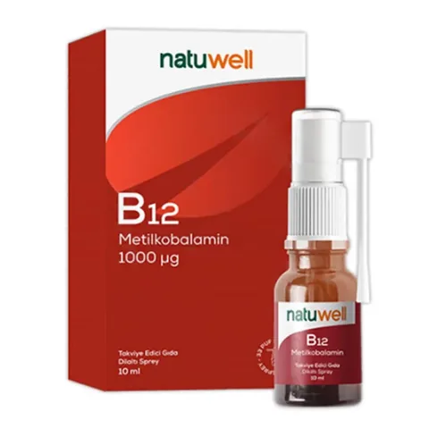 Natuwell B12 1000 mcg Sublingual Spray - 10 ml