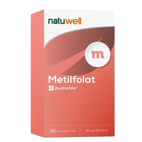 Natuwell Methylfolat 30 lösliche Tabletten für Energie & Gesundheit