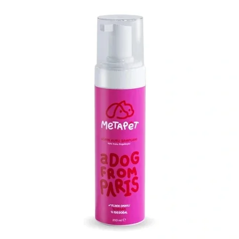 Metapet Naturale Geruchsentfernendes Trocken-Schaum-Hundeshampoo 200ml