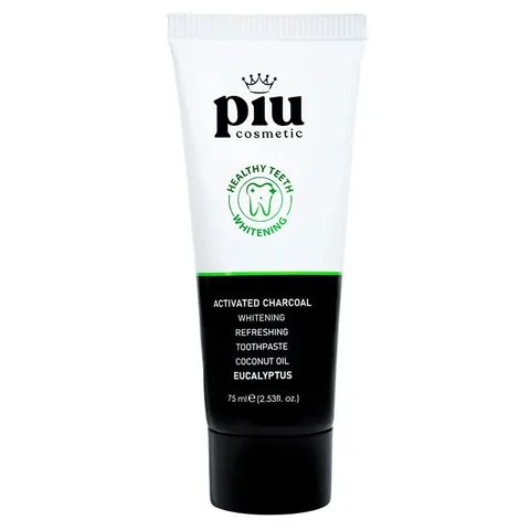 Паста для зубов Piu Cosmetic с активированным углем 75 мл