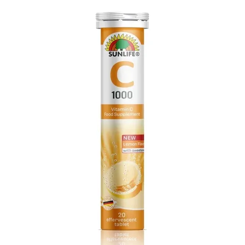 Sunlife C Propolis Food Supplement 20 effervescent Tablets