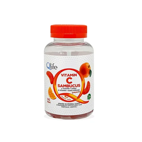 Qlife Vitamin C & Holunderbeeren Ergänzung - 60 Tabletten