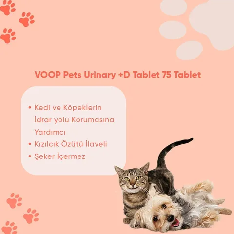 VOOP Urinary Support Tablets for Cats &amp; Dogs - 75 Count