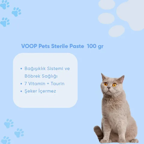 Voop معجون الشعير متعدد الفيتامينات من فووب بيت للقطط المخصية ١٠٠ غرام