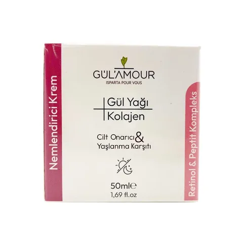 Gülamor Moisturizing Cream With Rose Oil And Collagen 50 ml