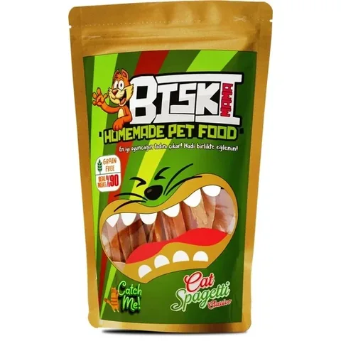 Biskimama Grain-Free Chicken & Salmon Cat Pasta Treats 30g