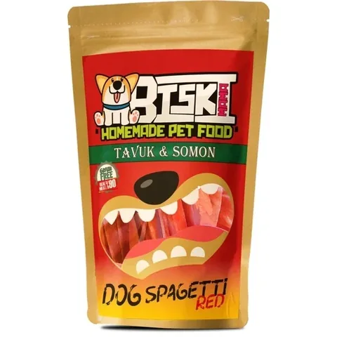 Biskimama Real Chicken & Salmon Dog Pasta Treats 50g