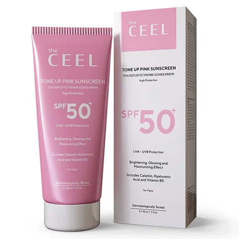 The Ceel واقي الشمس ذا سيل تون إيكوالايزر بعامل حماية من الشمس 50 وردي 50 مل