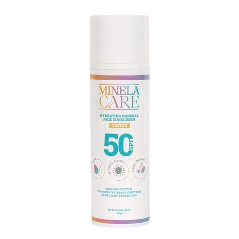 Минела Кэр Солнцезащитный увлажняющий крем для лица SPF 50 70 г