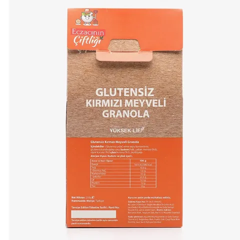 Eczacının Çiftliği Apothecary's Farm Gluten-free Red Fruit Granola 250 gr
