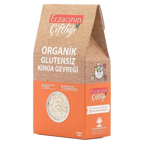 Органические безглютеновые хлопья киноа 250 г от Eczacının Çiftliği