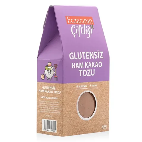 Какао-порошок сырой без глютена 150 г от Eczacının Çiftliği