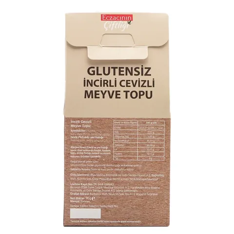 Eczacının Çiftliği Apothecary's Farm Gluten-free Fig And Walnut Fruit Ball 90 gr