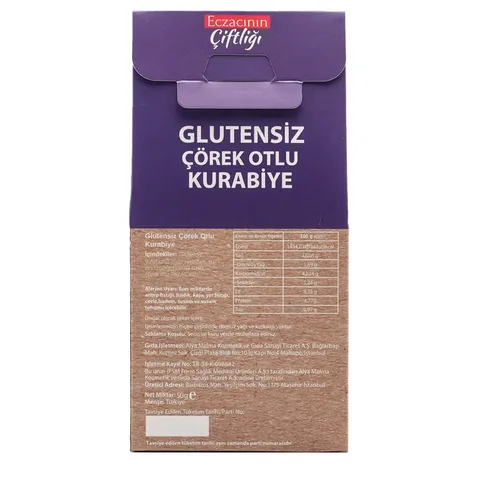 Eczacının Çiftliği Apothecary's Farm Gluten-free Black Sesame Cookies 50 gr