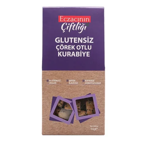 Eczacının Çiftliği Apothecary's Farm Gluten-free Black Sesame Cookies 50 gr