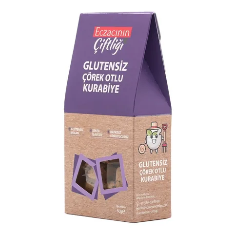 Eczacının Çiftliği Apothecary's Farm Gluten-free Black Sesame Cookies 50 gr