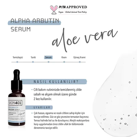 Skin401 Alpha Arbutin Serum - Aufhellend &amp; Gleichmäßiger Hautton 30ml