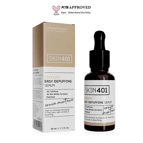 Сыворотка для уменьшения отечности Skin401 с кофеином 30 мл