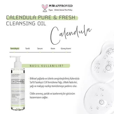 Skin401 calendula Pure Fresh Cleansing Oil 200 ml