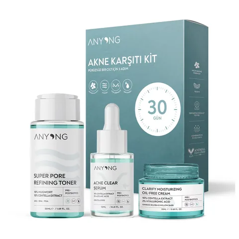 Anyong Anti-Akne & Porenverfeinerndes Hautpflege-Set