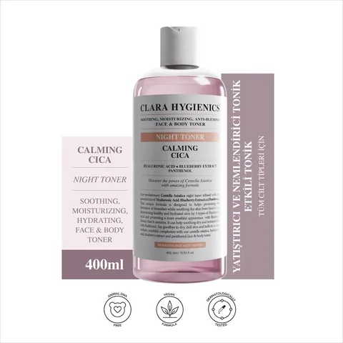 تونر ليلي مهدئ مضاد للبقع للوجه والجسم 400 مل من كلارا هايجينكس Clara Hygienics