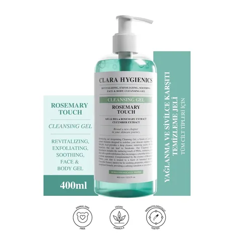 Гель для умывания лица с розмарином Clara Hygienics 400 мл