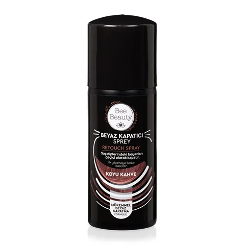 Bee Beauty White Concealer Spray 75ml - Dark Brown Hair Color