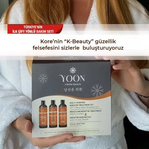 Набор для домашнего ухода за волосами Yoon Бразильское выпрямление и ботокс для волос (3 x 100 мл)