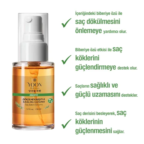 Yoon Anti Hair Loss Helps Fast Hair Growth 7 active Rosemary Hair Care Scalp Serum 50 ml