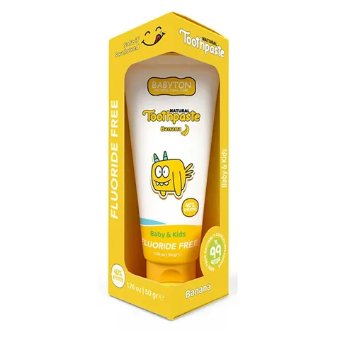 Babyton Bio-Bananenzahnpasta für Babys und Kinder 50g