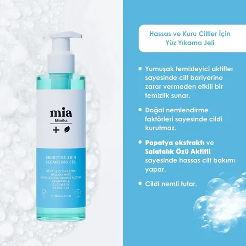 Mia Clinika Face Cleanser for Dry and Sensitive Skin - 200 ml