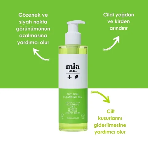 Mia Klinika جل غسول الوجه ميا كلينيكا للبشرة الدهنية والمصابة بحب الشباب 200 مل