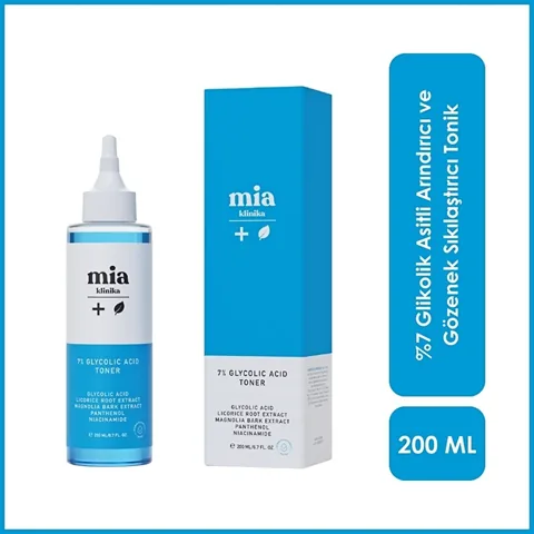 Mia Clinica 7% Glykolsäure reinigendes und straffendes Gesichtswasser - 200 ml