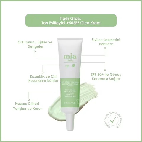 Mia Clinica Cica Cream SPF50 Sun Protection - 30 ml