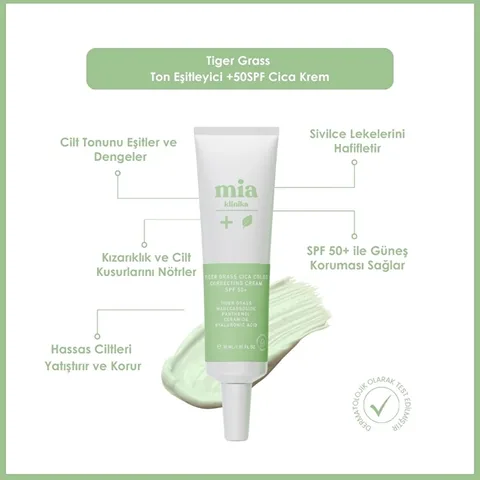Mia Clinica Cica Cream SPF50 Sun Protection - 30 ml